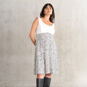 Seraphine Sz 6 POLLYANNA Black and White Maternity Nursing Dress